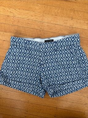 Dear John Blue and White Geometric Women's Shorts